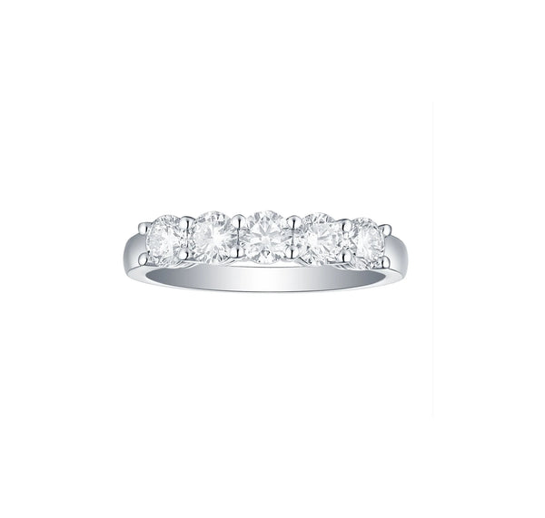 Wedding Band in 1ct Five Stone Ring
