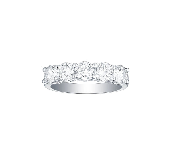 Wedding Band in 2ct Five Stone Ring