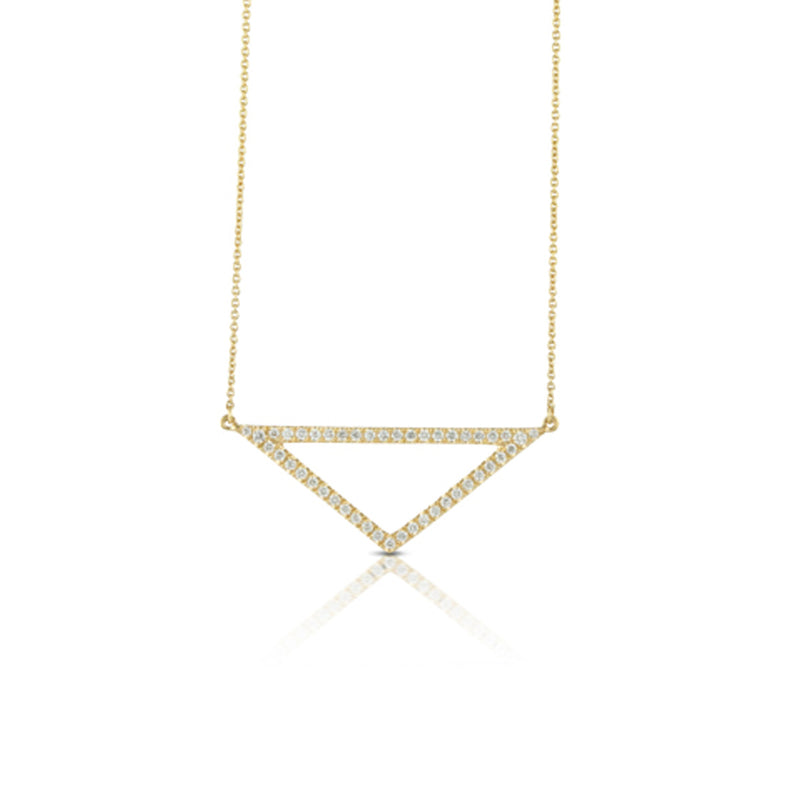 Doves Open Triangle Necklace