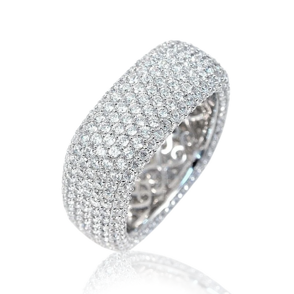 Pavé Square-Shaped diamond ring