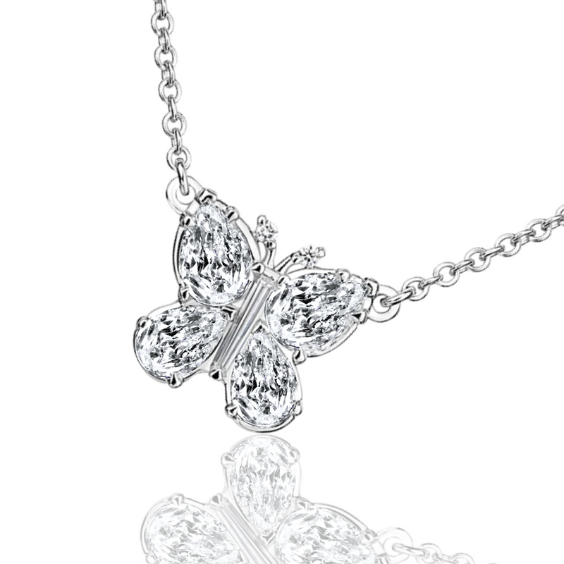 Diamond Butterfly Necklace