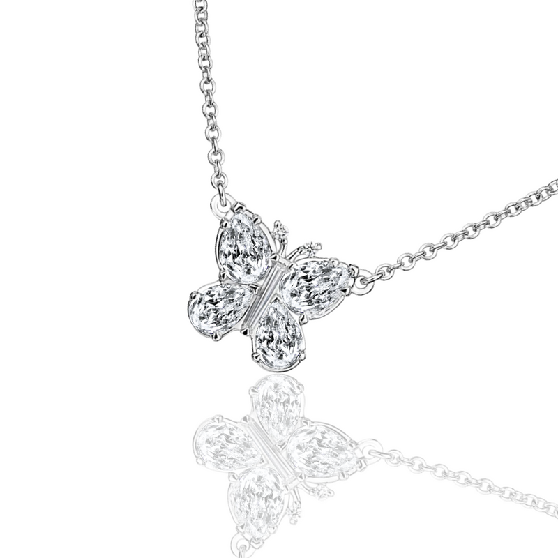 Mini Diamond Butterfly Necklace