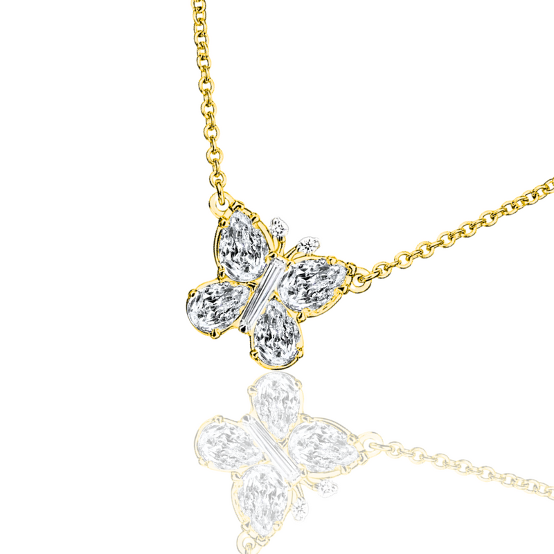 Mini Diamond Butterfly Necklace