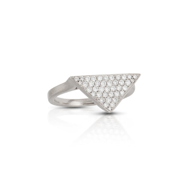Doves Triangle Pave Ring