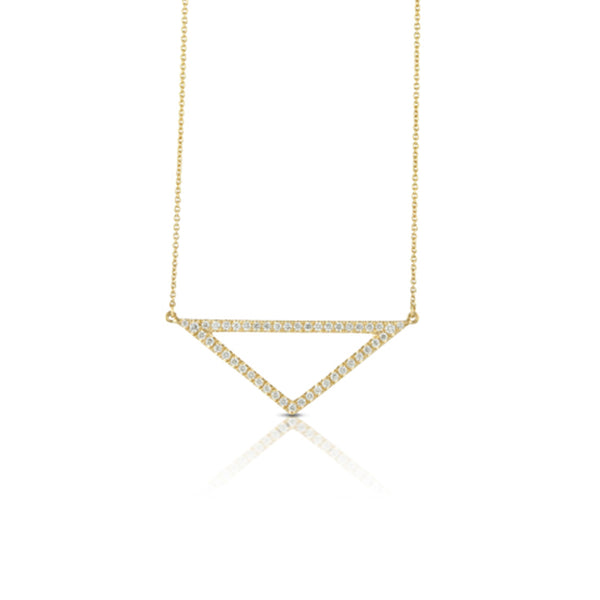 Doves Open Triangle Necklace