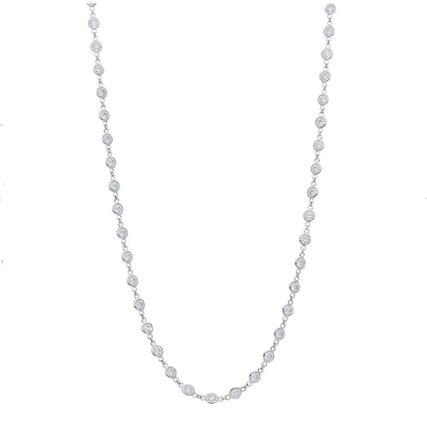 ALL CONNECTED BEZEL DIAMONDS BY THE YARD NECKLACE
