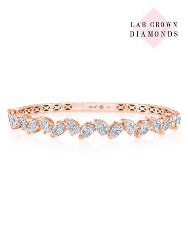 PEAR LAB GROWN DIAMOND BRACELET - ROSE GOLD