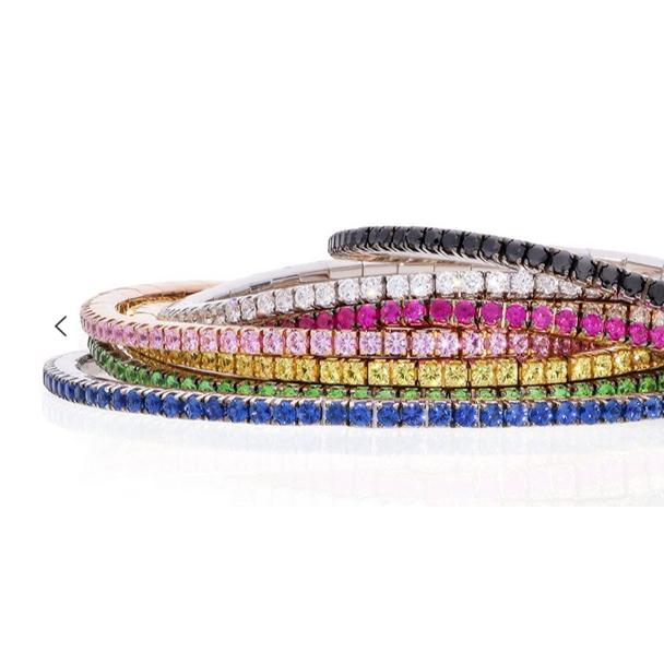 Pink Sapphire 'Extensible' Stretch Bracelet