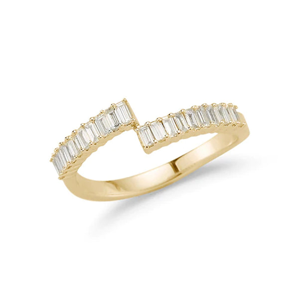 Dana Rebecca Designs Sadie Pearl Split Baguette Ring
